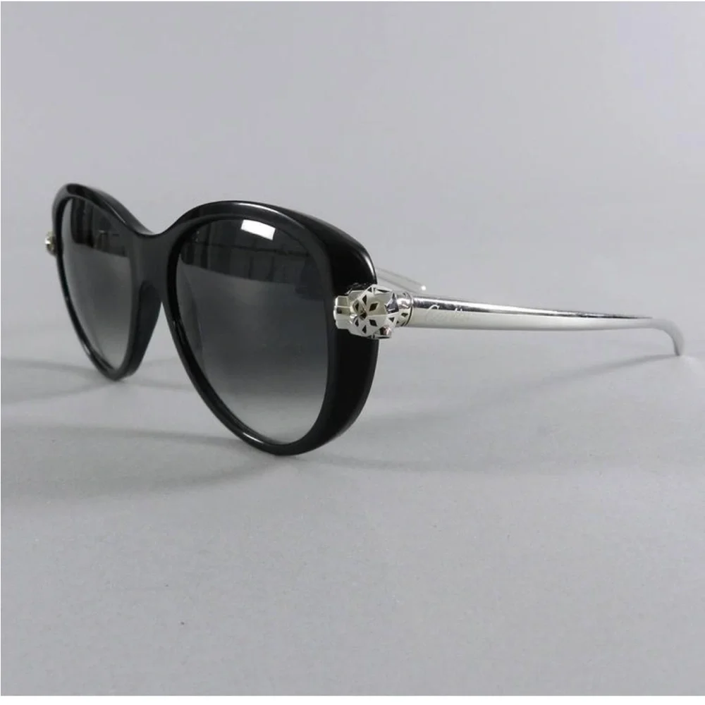 Cartier Panther sunglasses full set silver arm - Picture 3 of 10